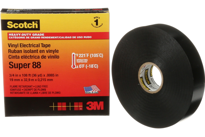 Tape 3/4x108ft36ydx0.0085 in 19mm x32.9 m x0.215 mm