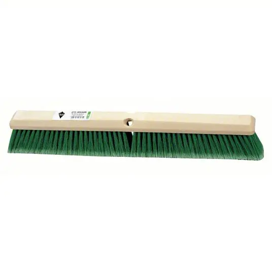 Broom,Push;Bristle material:Green Flagged Synthetic;Size 36